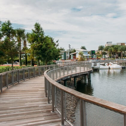 Wooden Marina Bridge